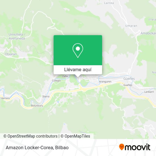 Mapa Amazon Locker-Corea
