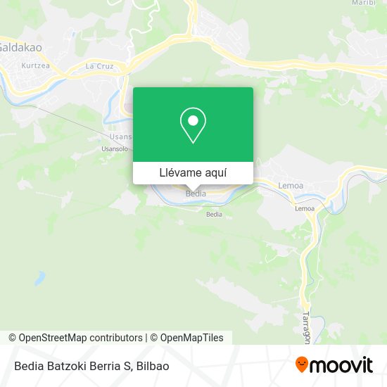 Mapa Bedia Batzoki Berria S