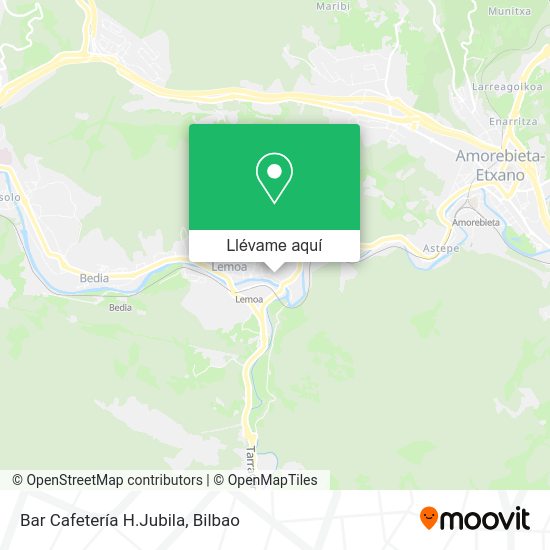 Mapa Bar Cafetería H.Jubila
