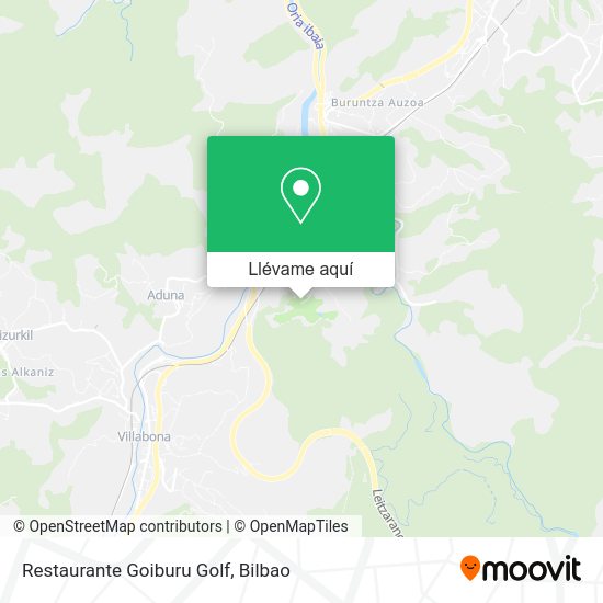 Mapa Restaurante Goiburu Golf
