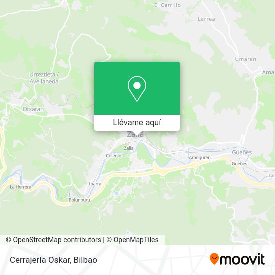 Mapa Cerrajería Oskar