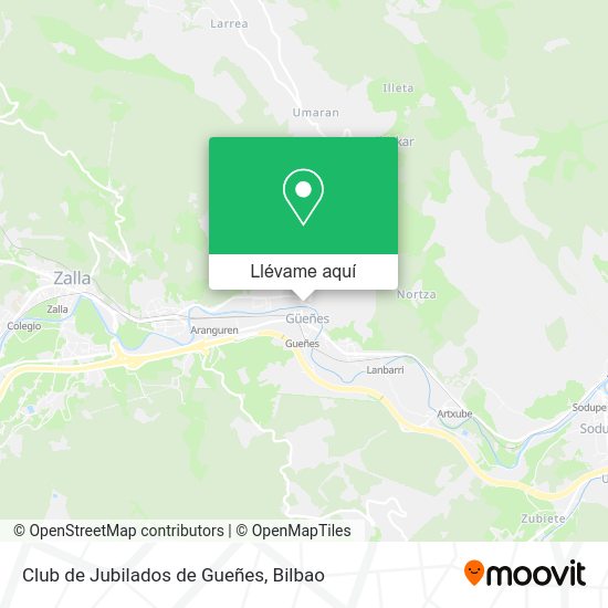 Mapa Club de Jubilados de Gueñes
