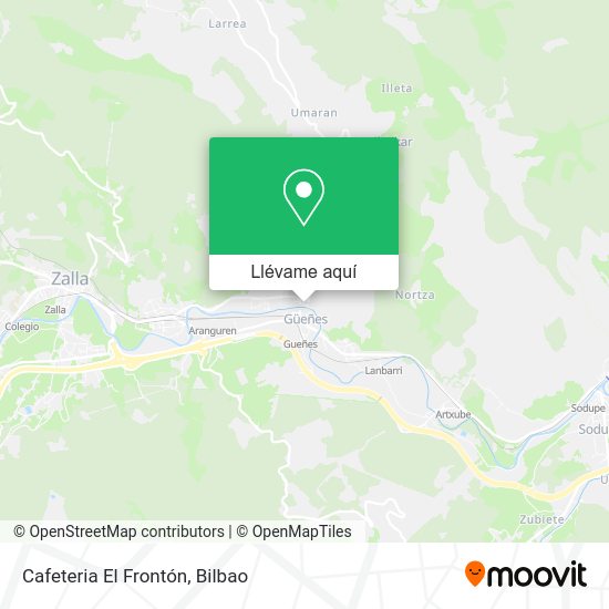 Mapa Cafeteria El Frontón