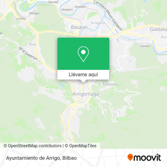 Mapa Ayuntamiento de Arrigo