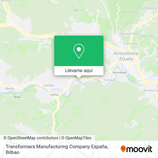 Mapa Transformers Manufacturing Company España