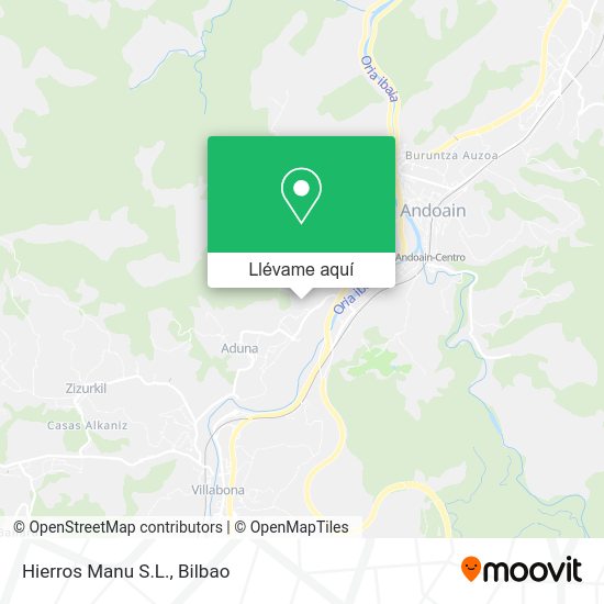 Mapa Hierros Manu S.L.