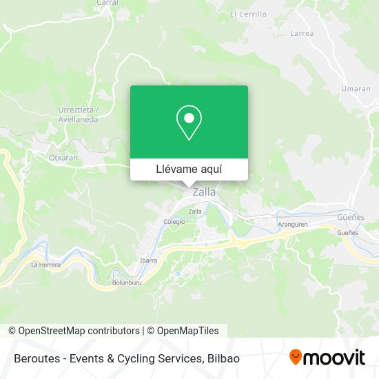 Mapa Beroutes - Events & Cycling Services