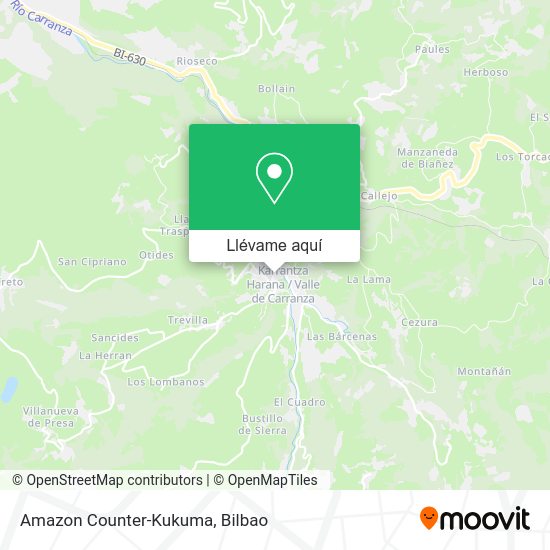 Mapa Amazon Counter-Kukuma