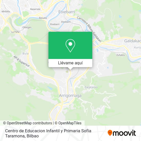 Mapa Centro de Educacion Infantil y Primaria Sofía Taramona