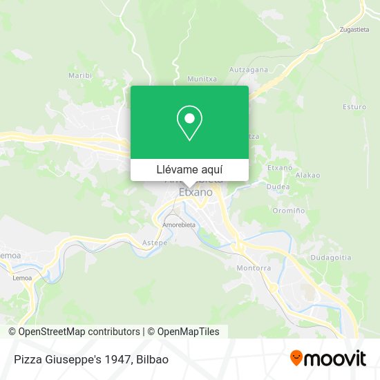 Mapa Pizza Giuseppe's 1947