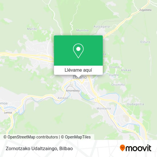 Mapa Zornotzako Udaltzaingo