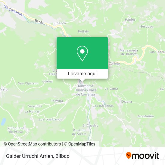 Mapa Galder Urruchi Arrien