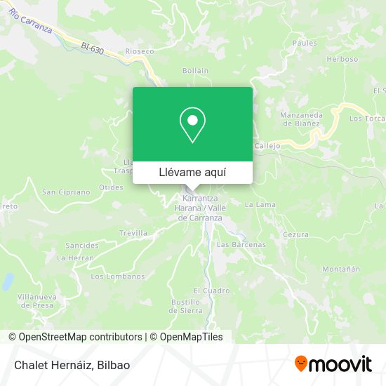Mapa Chalet Hernáiz