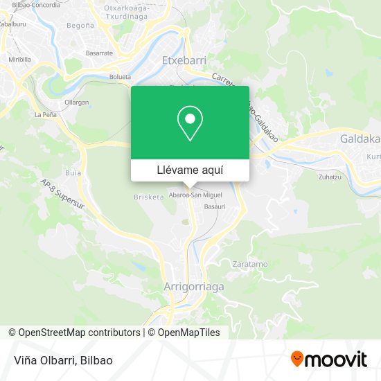 Mapa Viña Olbarri