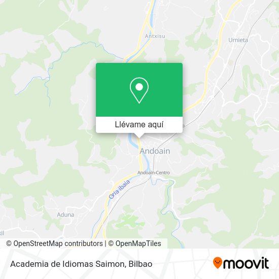 Mapa Academia de Idiomas Saimon
