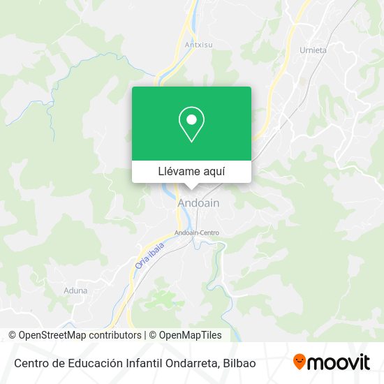 Mapa Centro de Educación Infantil Ondarreta