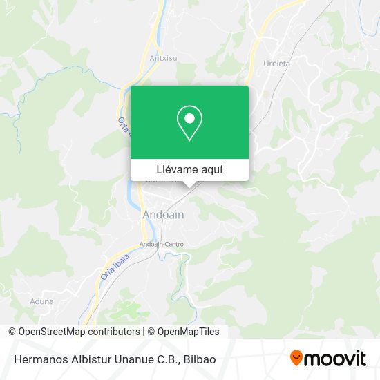 Mapa Hermanos Albistur Unanue C.B.