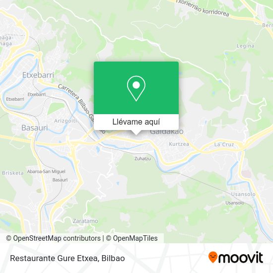 Mapa Restaurante Gure Etxea