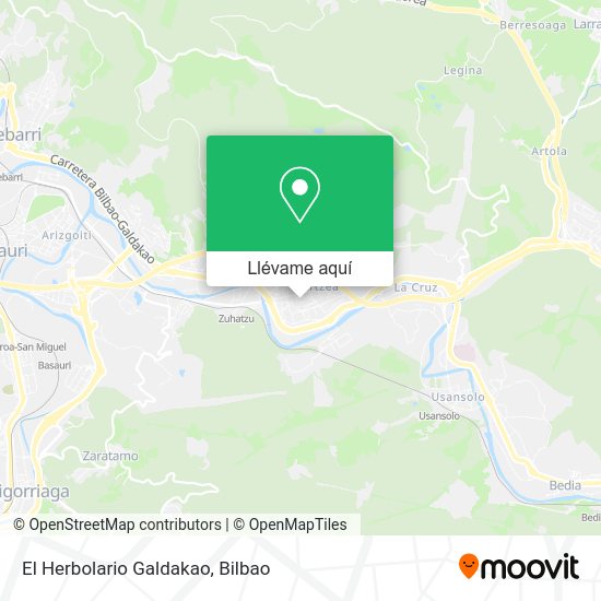 Mapa El Herbolario Galdakao