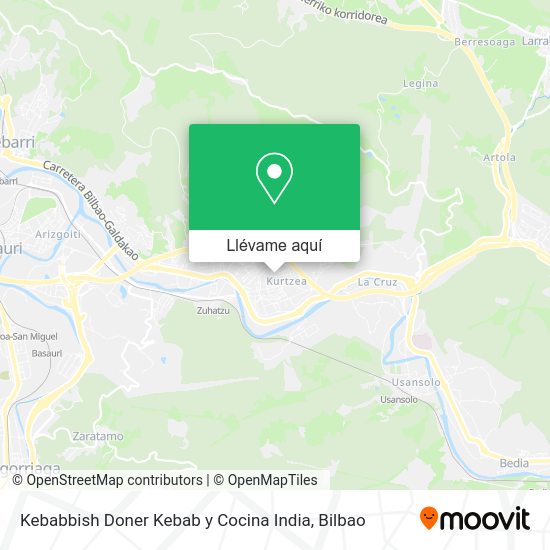 Mapa Kebabbish Doner Kebab y Cocina India