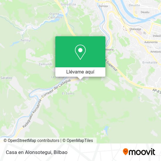 Mapa Casa en Alonsotegui
