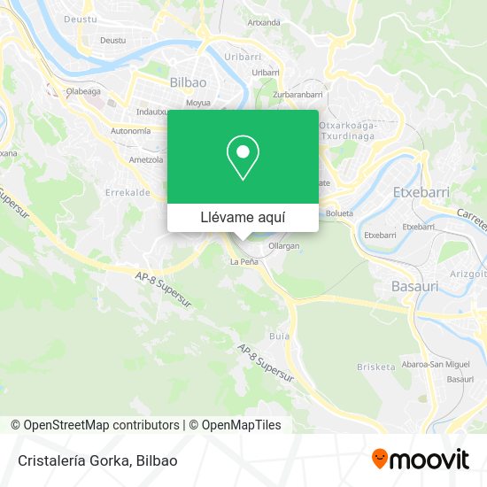 Mapa Cristalería Gorka