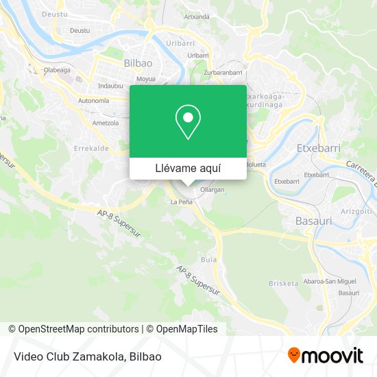 Mapa Video Club Zamakola