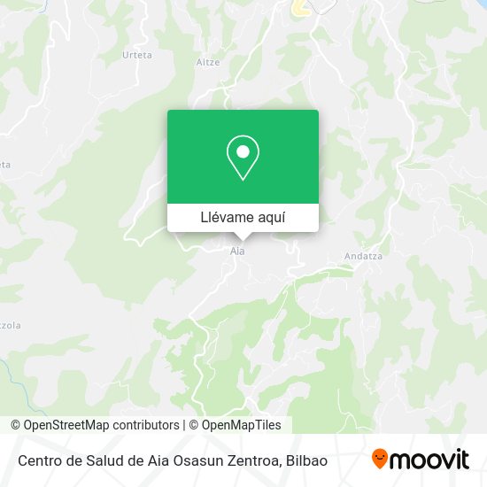 Mapa Centro de Salud de Aia Osasun Zentroa