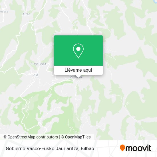 Mapa Gobierno Vasco-Eusko Jaurlaritza