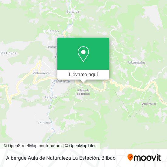 Mapa Albergue Aula de Naturaleza La Estación