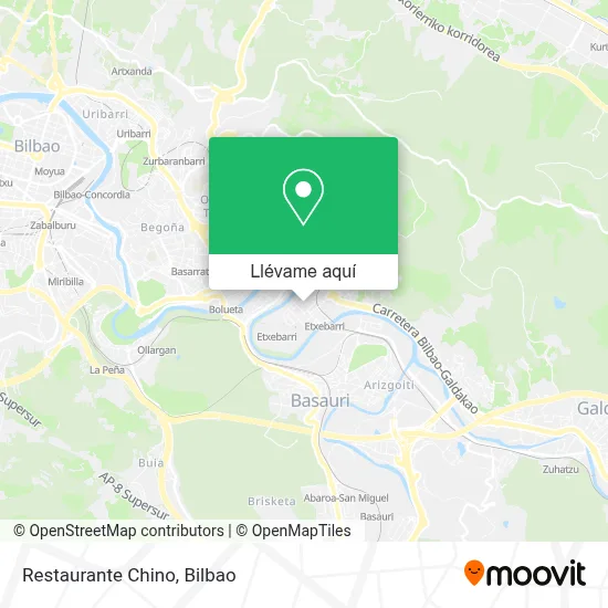 Mapa Restaurante Chino