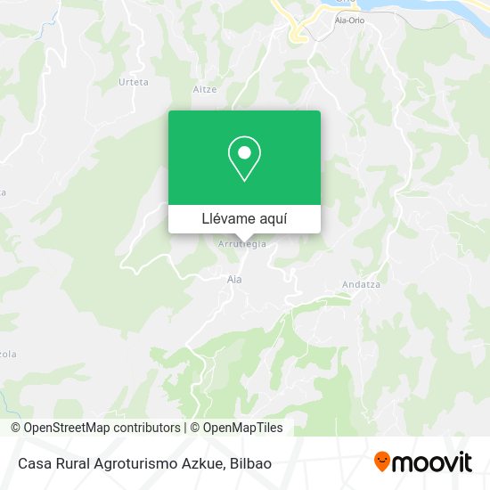 Mapa Casa Rural Agroturismo Azkue