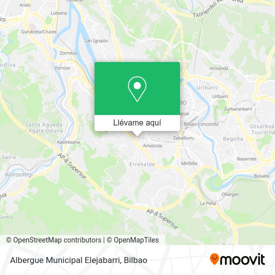 Mapa Albergue Municipal Elejabarri