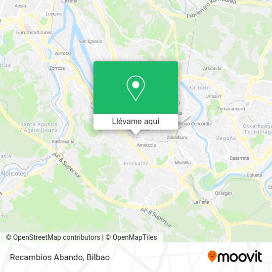 Mapa Recambios Abando