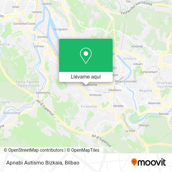 Mapa Apnabi Autismo Bizkaia