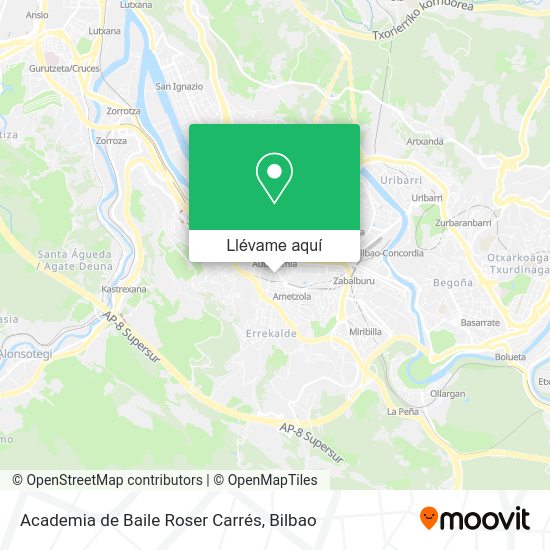 Mapa Academia de Baile Roser Carrés