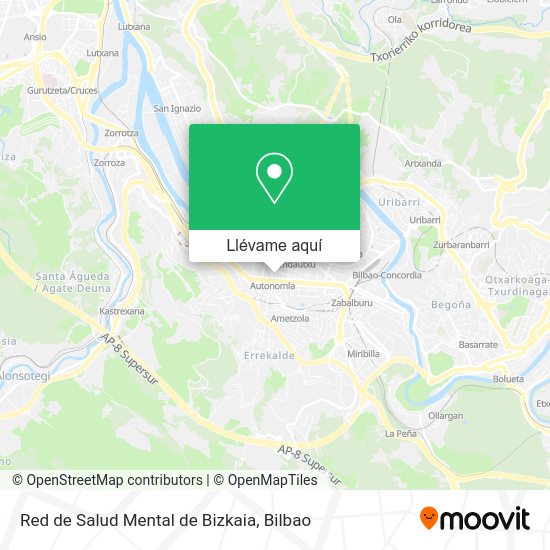 Mapa Red de Salud Mental de Bizkaia