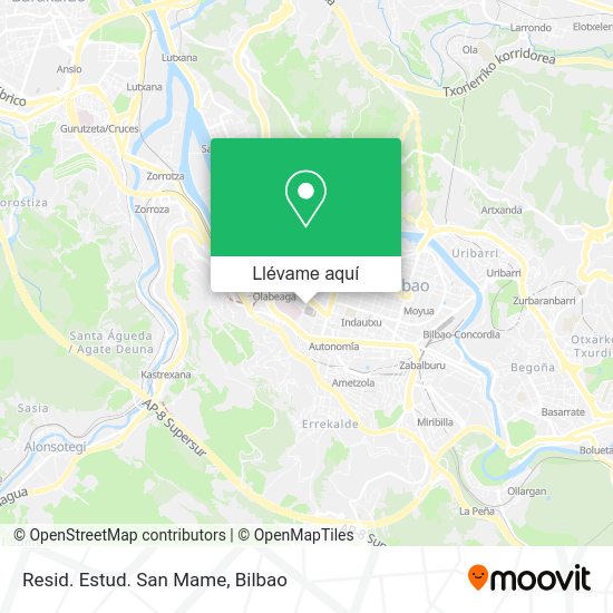 Mapa Resid. Estud. San Mame