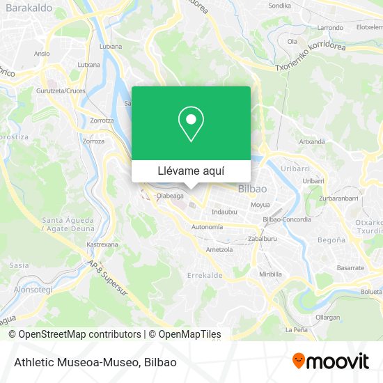 Mapa Athletic Museoa-Museo
