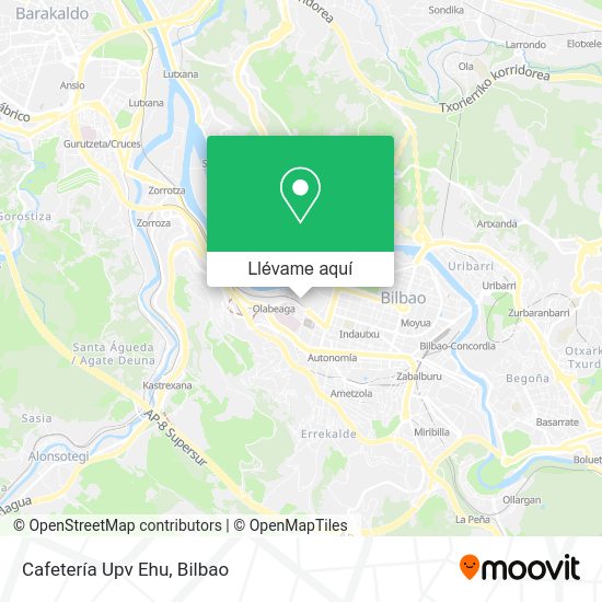 Mapa Cafetería Upv Ehu