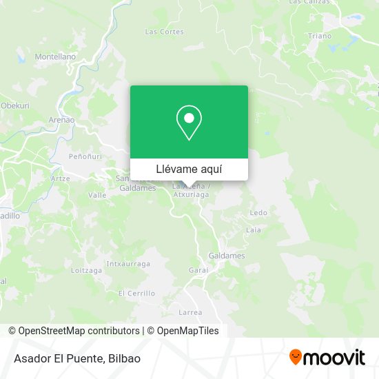 Mapa Asador El Puente