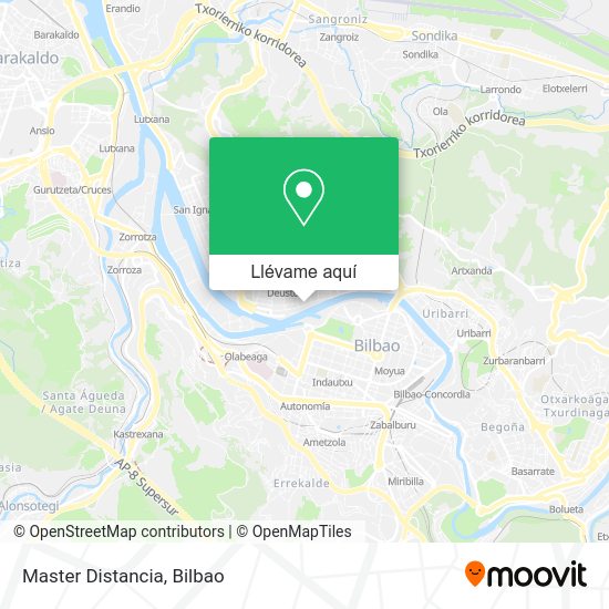 Mapa Master Distancia
