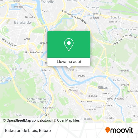 Mapa Estación de bicis