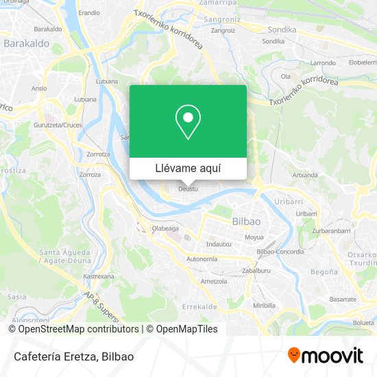 Mapa Cafetería Eretza