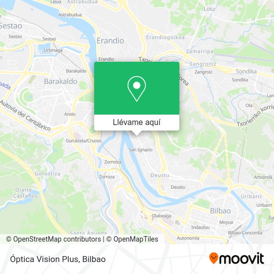 Mapa Óptica Vision Plus