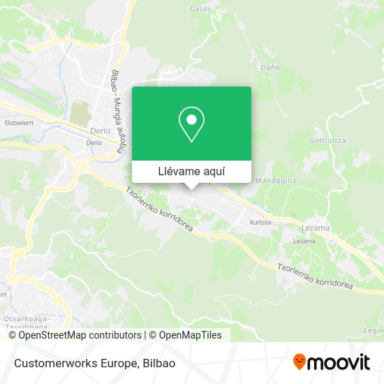 Mapa Customerworks Europe