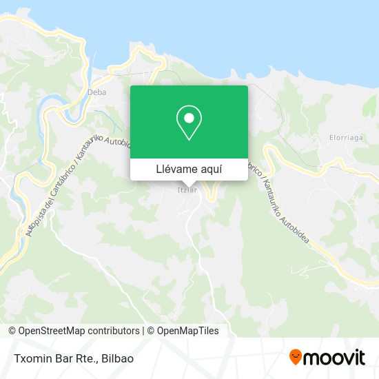 Mapa Txomin Bar Rte.