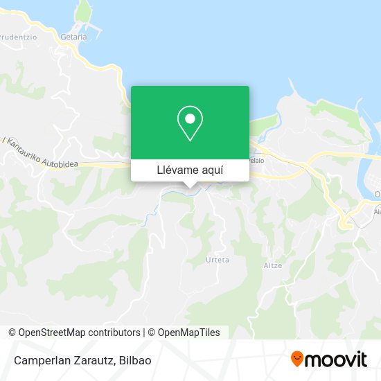 Mapa Camperlan Zarautz