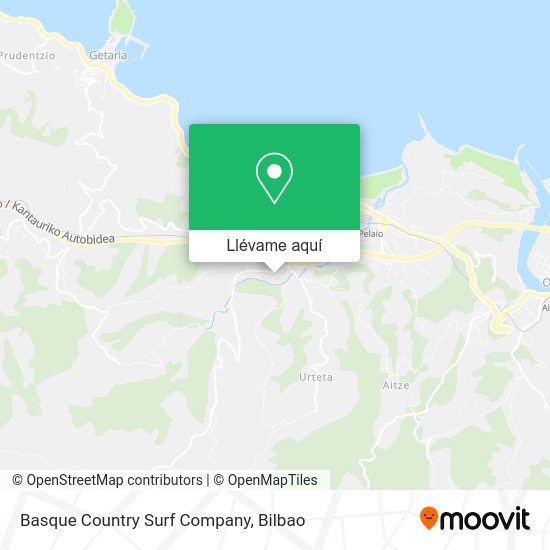 Mapa Basque Country Surf Company
