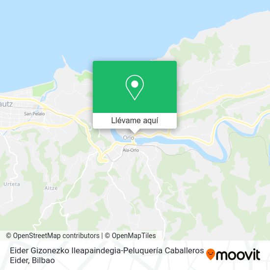 Mapa Eider Gizonezko Ileapaindegia-Peluquería Caballeros Eider